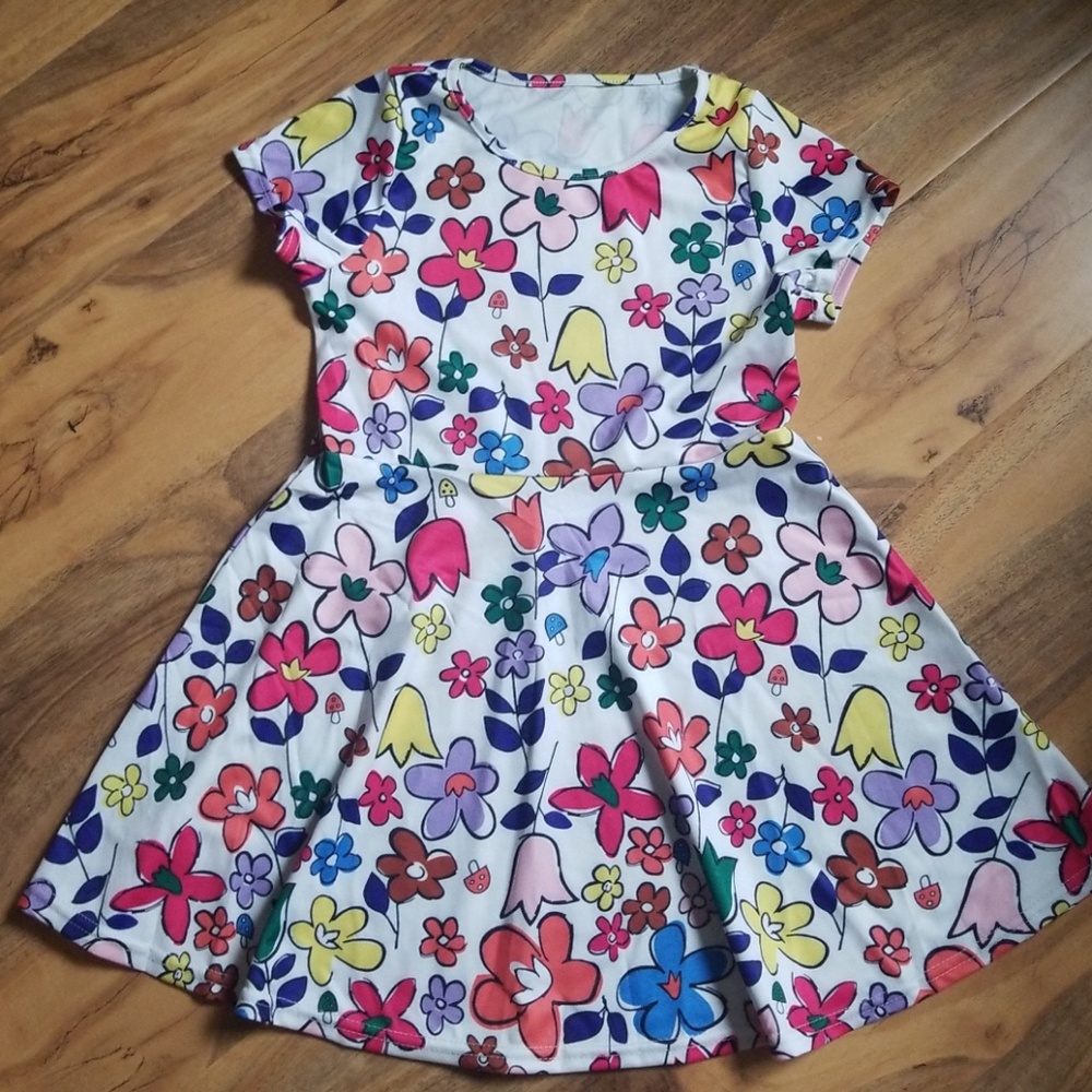 🌸5for12🌸 Girl's Floral Skater Dress NWOT